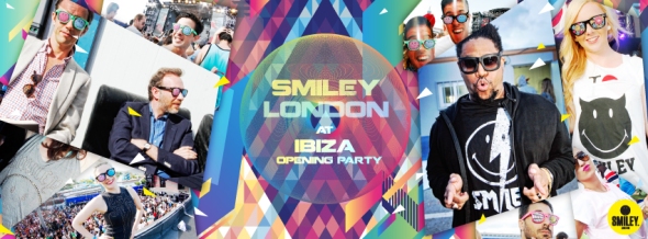 Smiley London goes at Space opning party in Ibiza